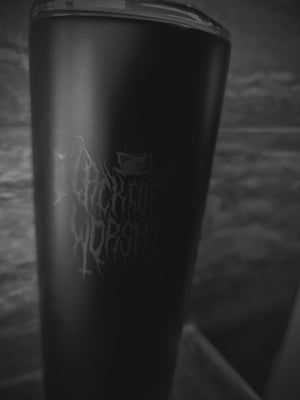 stealth dark black metal black coffee hot / cold brew iced coffee aluminium travel mug