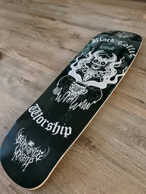 the black coffee worship reaper deck (w7 old skool shape)