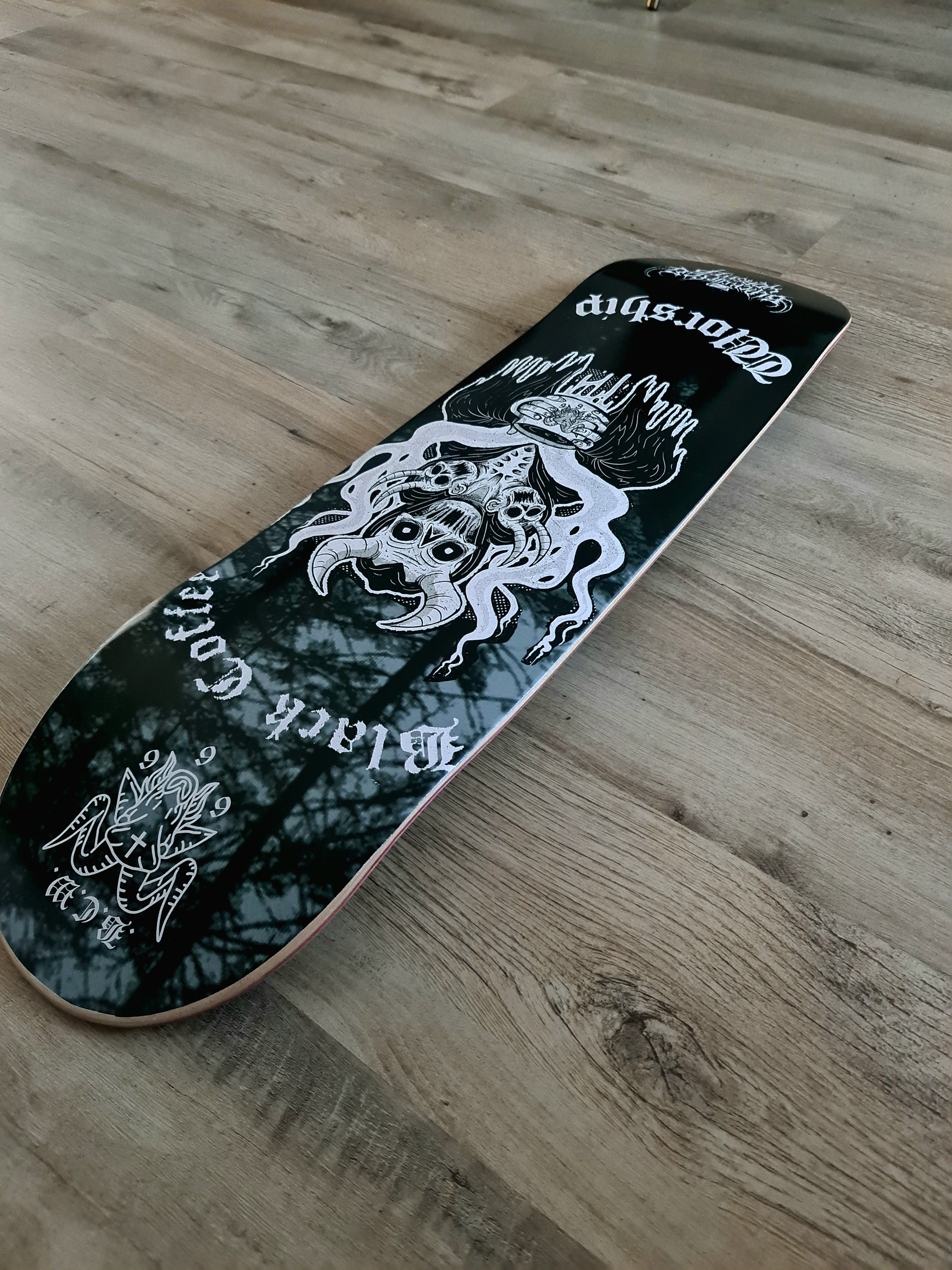 the black coffee worship reaper deck (popsicle shape)