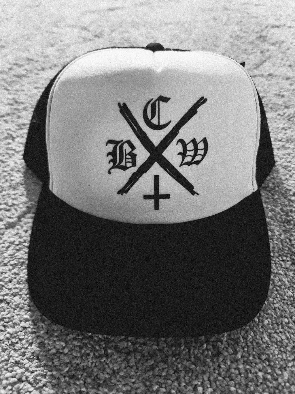 b.c.w X hc retro foam trucker cap mesh back