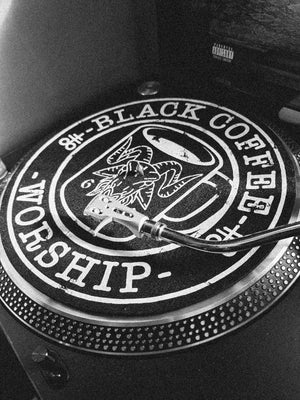 12" bcw turn table slip mat records and black coffee