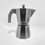 goff mode black on black engraving new pezzetti branded bcw espresso Stove/ moka Pot 6 cup 300ml 10oz with 666 bcw goff mode black on black goat logo engraved improved 2026