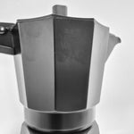 goff mode black on black engraving new pezzetti branded bcw espresso Stove/ moka Pot 6 cup 300ml 10oz with 666 bcw goff mode black on black goat logo engraved improved 2026