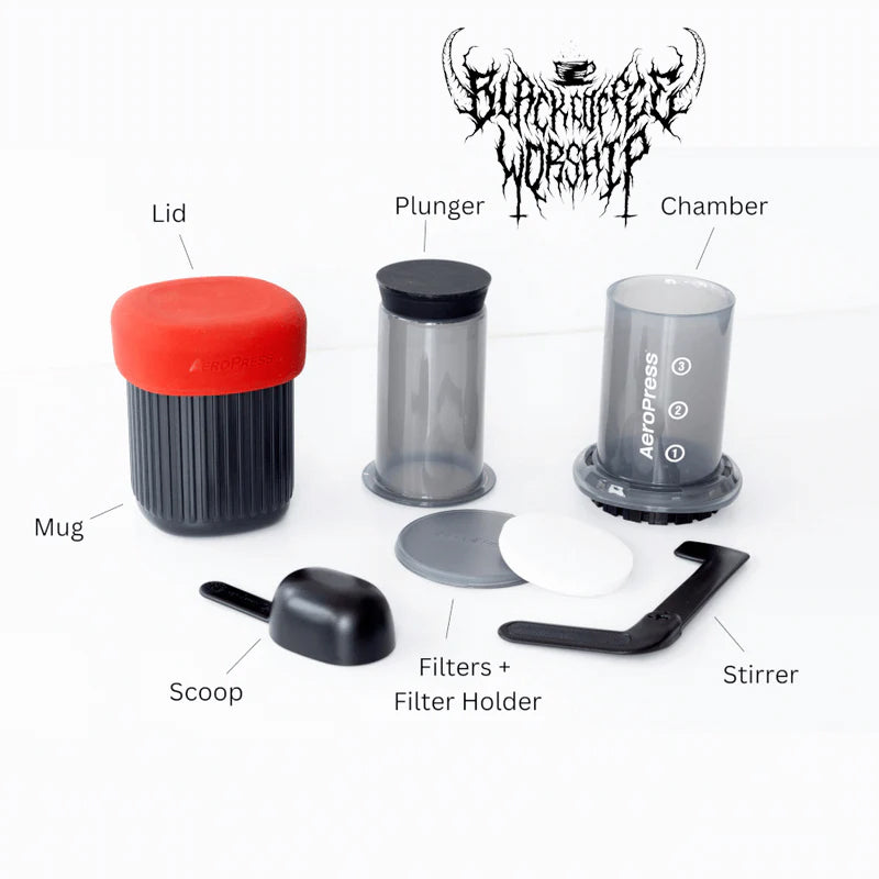 Aeropress GO Travel Coffee Maker + BCW STICKER PACK
