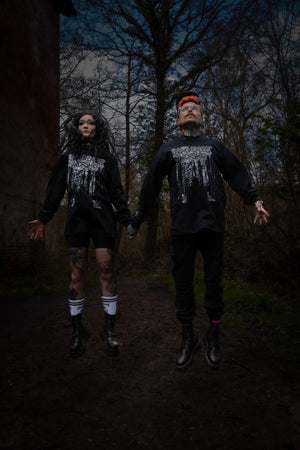 mörka skogar - black cross worship long sleeve tee