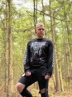 mörka skogar - black cross worship long sleeve tee