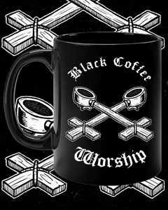 The .b.c.w. espresso cross black brew mug