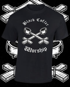 The .b.c.w. espresso cross t-shirt front print t-shirt