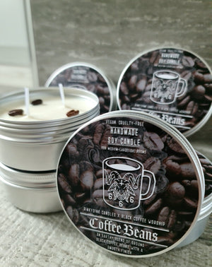 the bcw black coffee beans handmade soy coffee candle