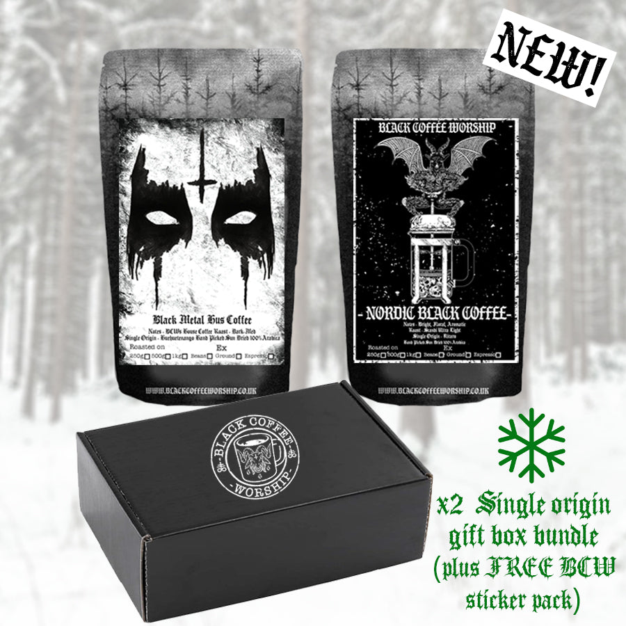 gift box bundle new black coffee worship x2 250g single origin box gothmas