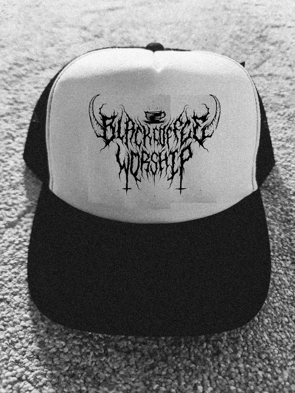 bcw unhholy retro foam trucker cap mesh back