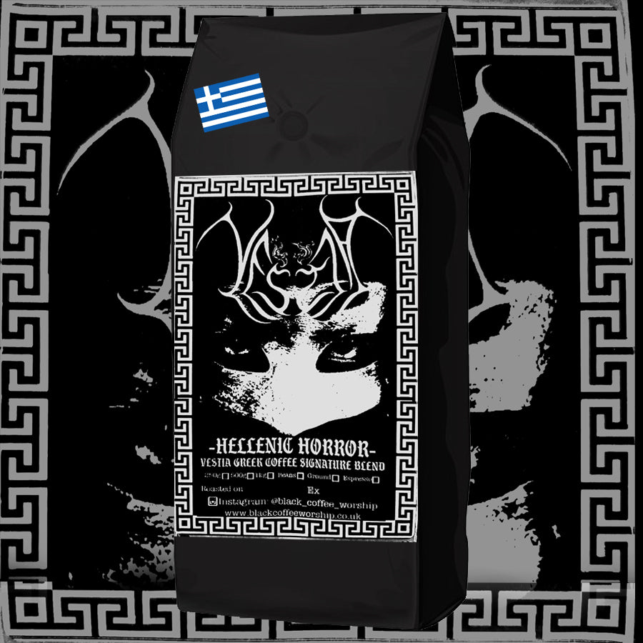 Hellenic horror vestia greek coffee signature blend