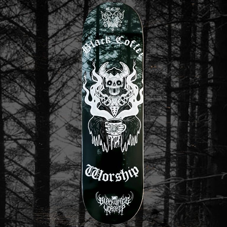 the black coffee worship reaper deck (popsicle shape)