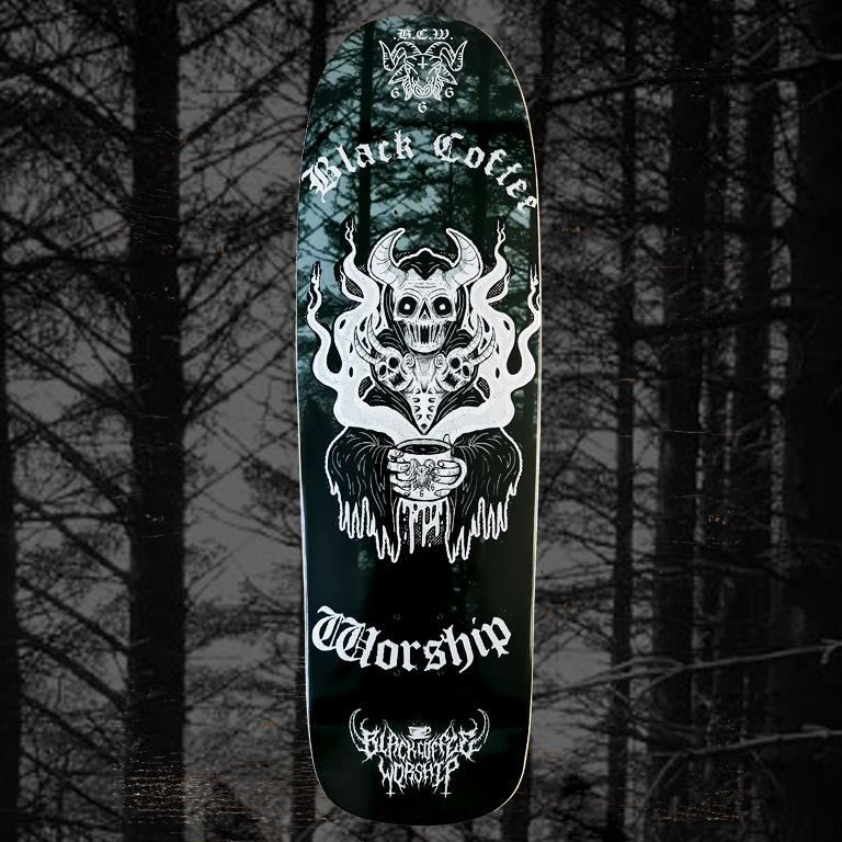 the black coffee worship reaper deck (w7 old skool shape)