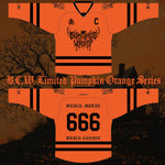 pumpkin orange Ice Time  BCW Hockey Jersey *dropship item*