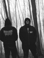 brewtal black coffee worship print zip hoodie