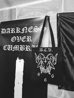 bcw goat print black tote bag