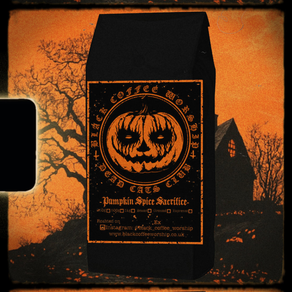 pumpkin spice sacrifice bcw x dead cats club collab ltd ed.