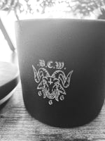 bcw nordic black stoneware coffee jar - 200g