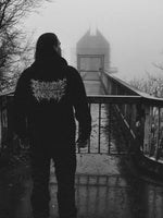 brewtal black coffee worship print zip hoodie