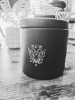 bcw nordic black stoneware coffee jar - 200g