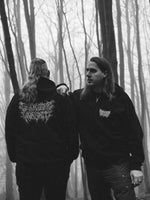 brewtal black coffee worship print zip hoodie