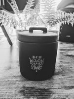 bcw nordic black stoneware coffee jar - 200g