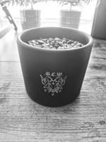 bcw nordic black stoneware coffee jar - 200g