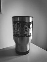 black metal moomin Travel Mug