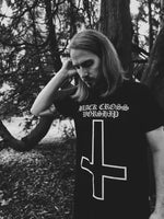 black cross worship cross t-shirt black