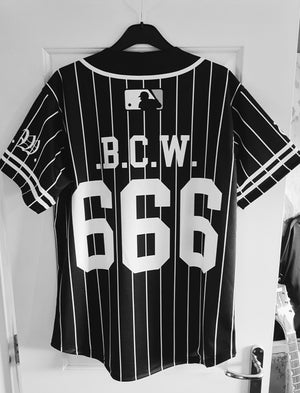 black coney island bcw furies warriors baseball jersey