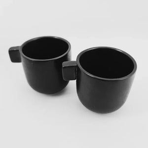 BCW Black Stoneware Nordic Style 6cm Espresso Cup's