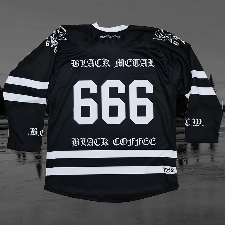 black Ice Time  BCW Hockey Jersey *dropship item*