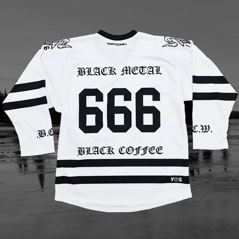 white Ice Time BCW Hockey Jersey *dropship item*