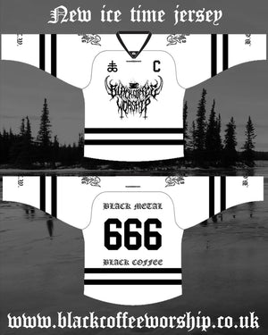 white Ice Time BCW Hockey Jersey *dropship item*