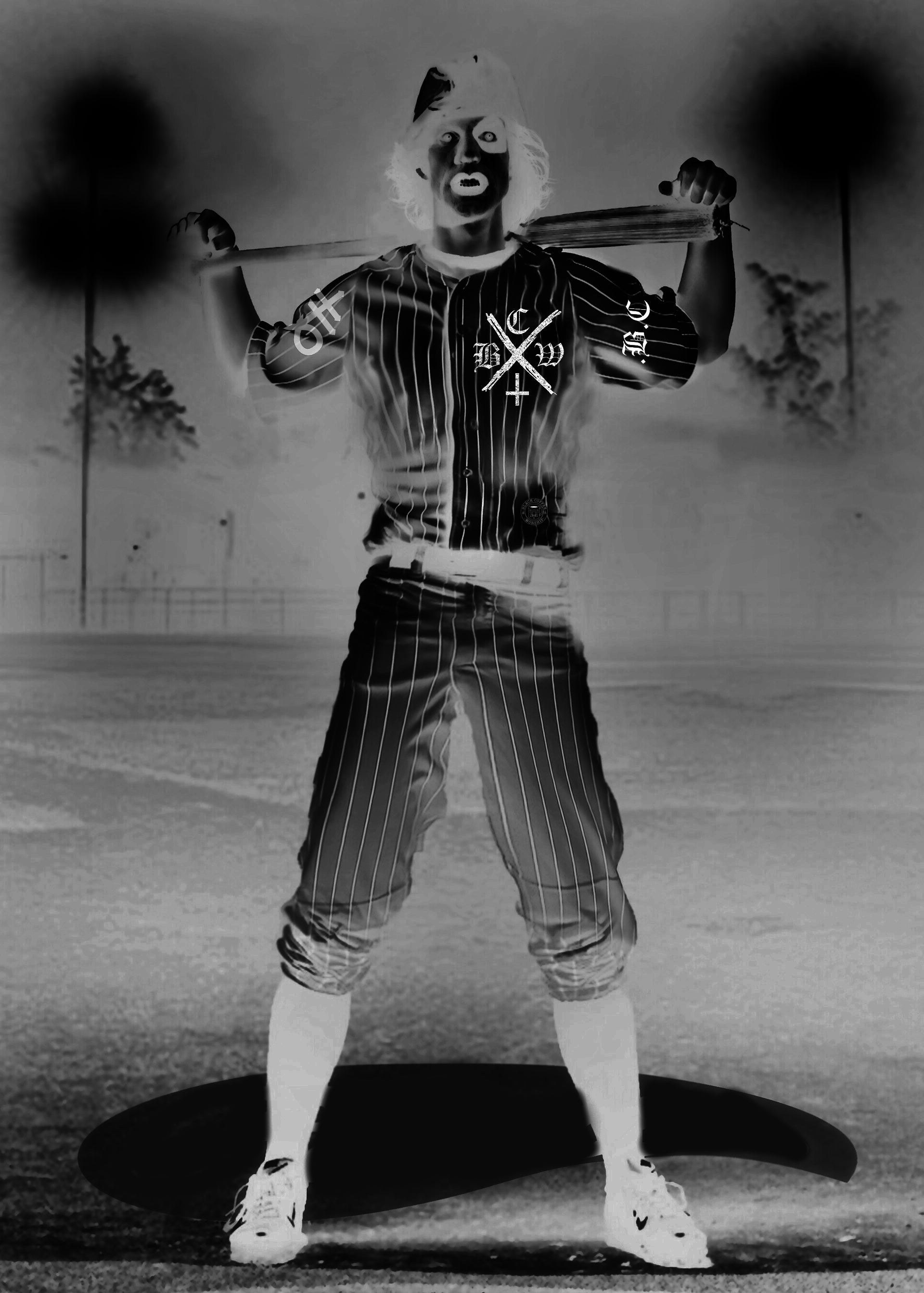 black coney island bcw furies warriors baseball jersey
