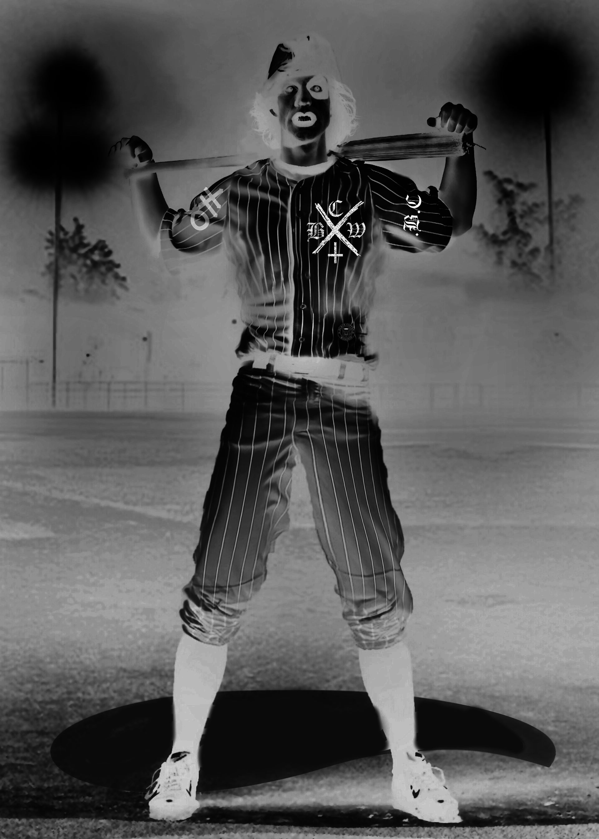 black coney island bcw furies warriors baseball jersey