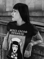 black cross worship the stark kvinna womens fit t-shirt